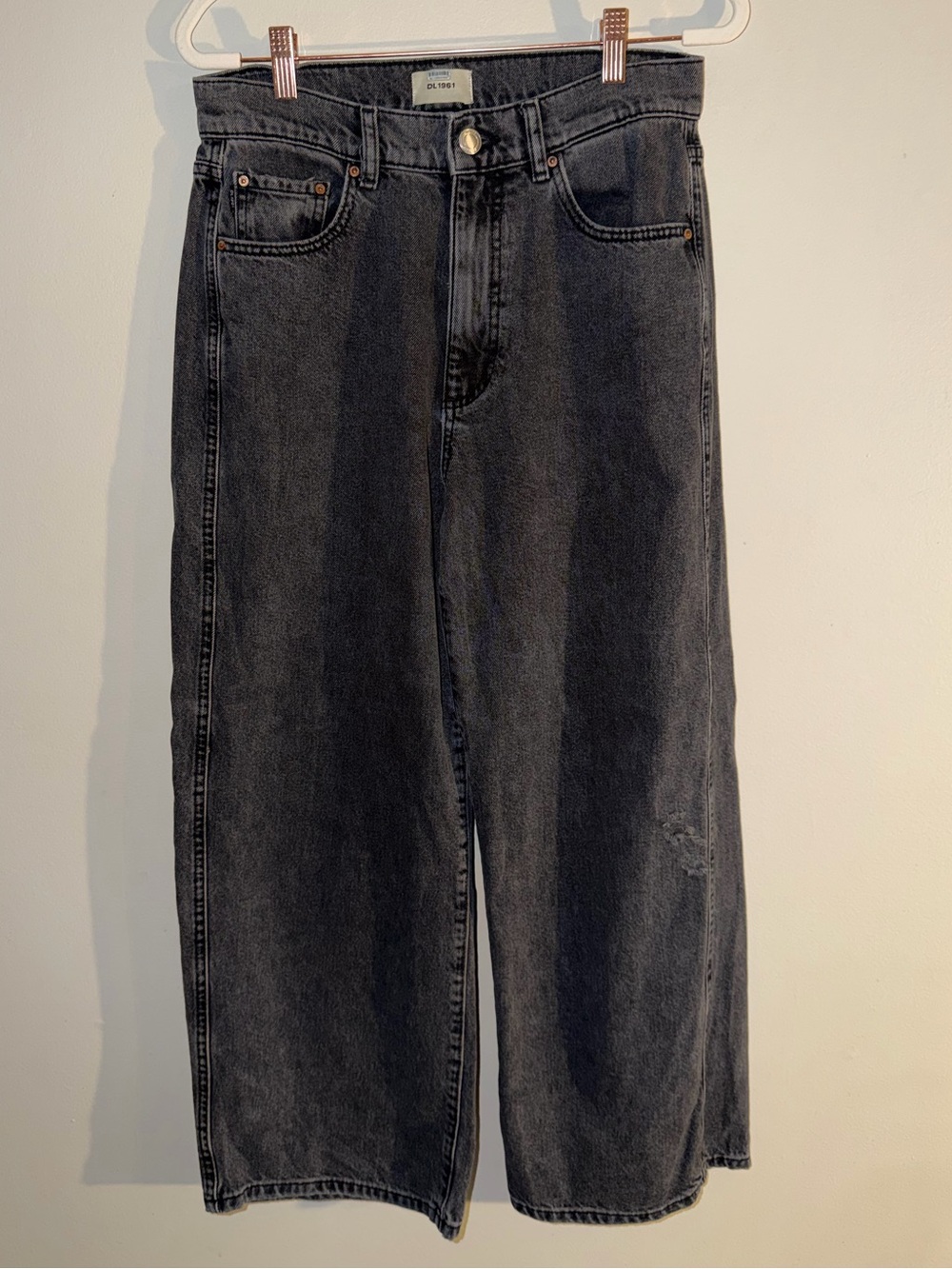 DL1961 Taylor Barrel Jeans Size 25 Nightshade Ultra High Rise 27”